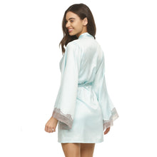 KIMONO SATIN Y ENCAJE