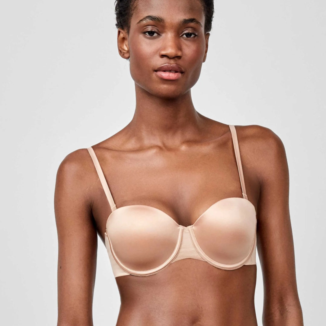 BRASIER STRAPLESS SATINADO