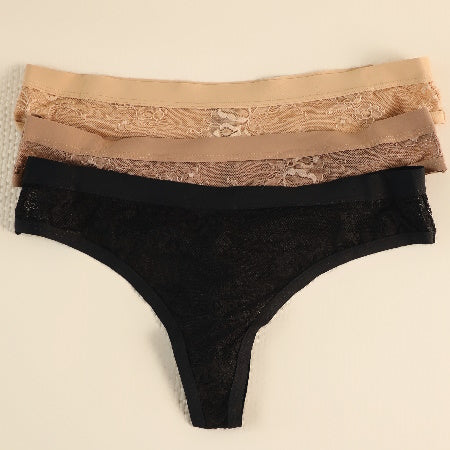 MULTIPACK TANGA LACE INFUSED