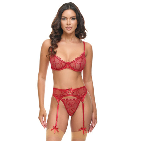 CONJUNTO ENCAJE FLORAL