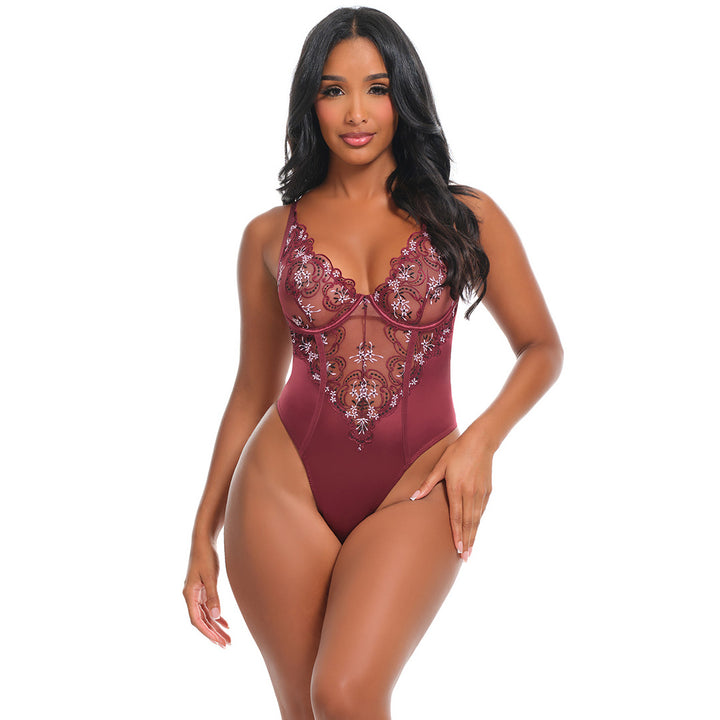 TEDDY ENCAJE SATIN