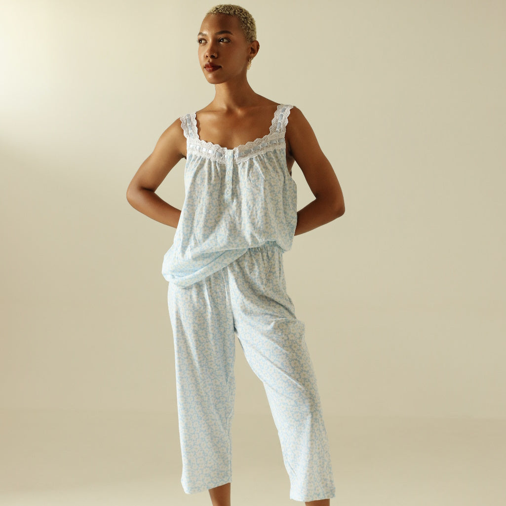PIJAMA CAPRI DELICATE BLOOMS