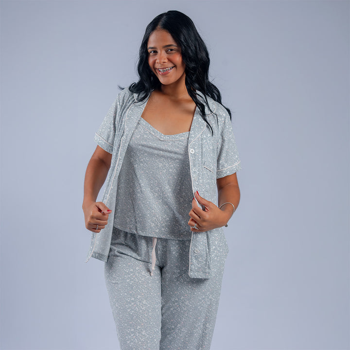 PIJAMA LARGA 3 PC