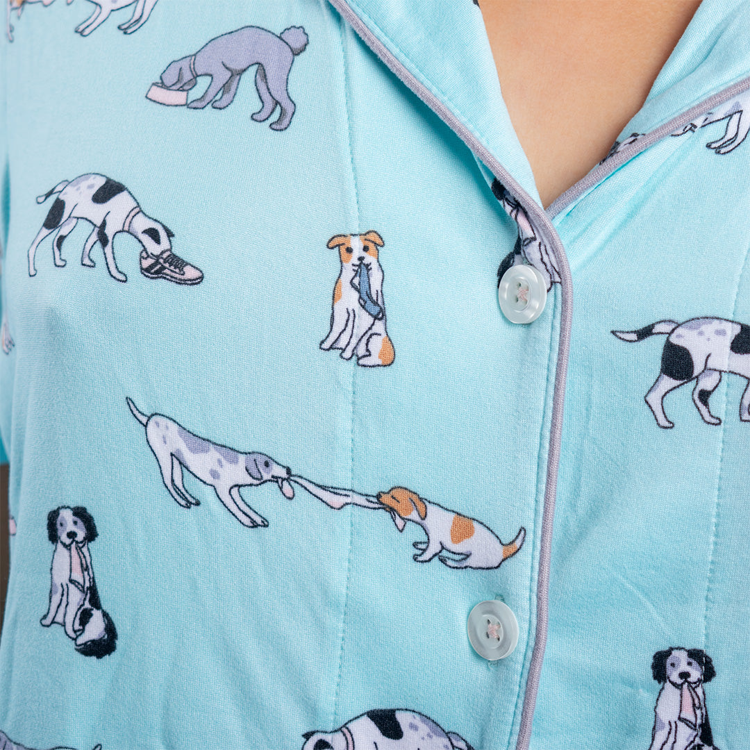 PIJAMA CORTA LOUNGE AROUND