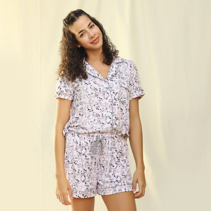 PIJAMA CORTA LOUNGE AROUND