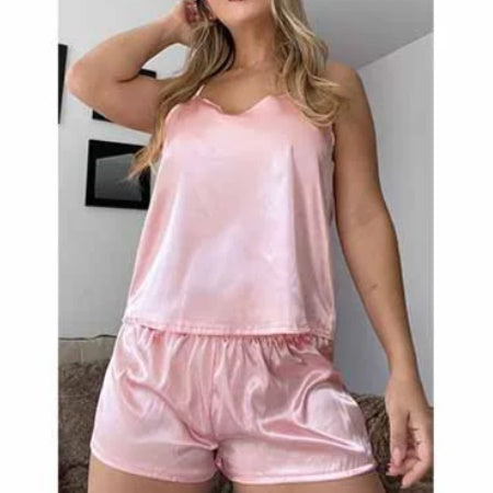 PIJAMA CORTA SHINE SATIN