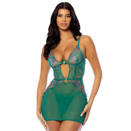 BABYDOLL MESH FLORAL