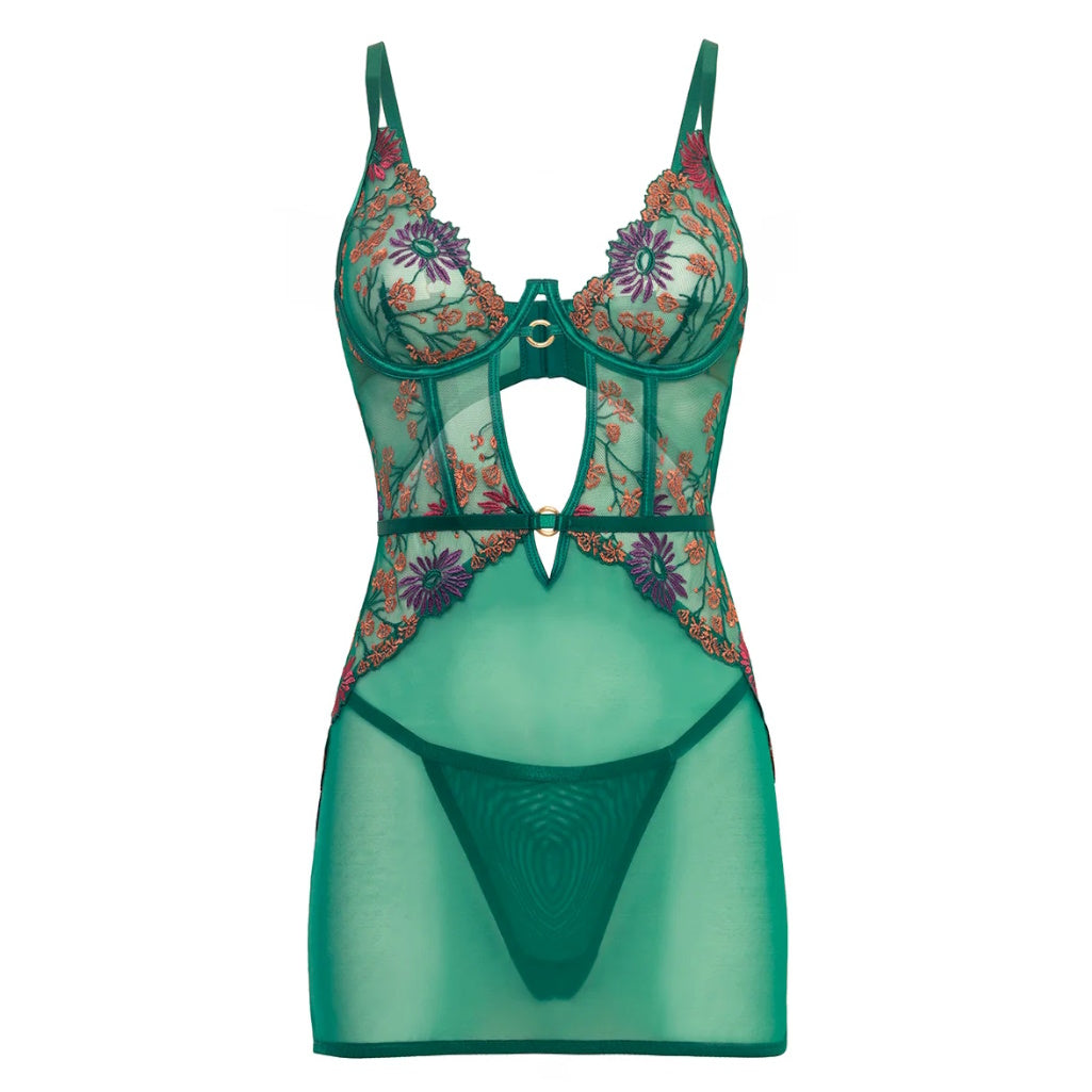 BABYDOLL MESH FLORAL