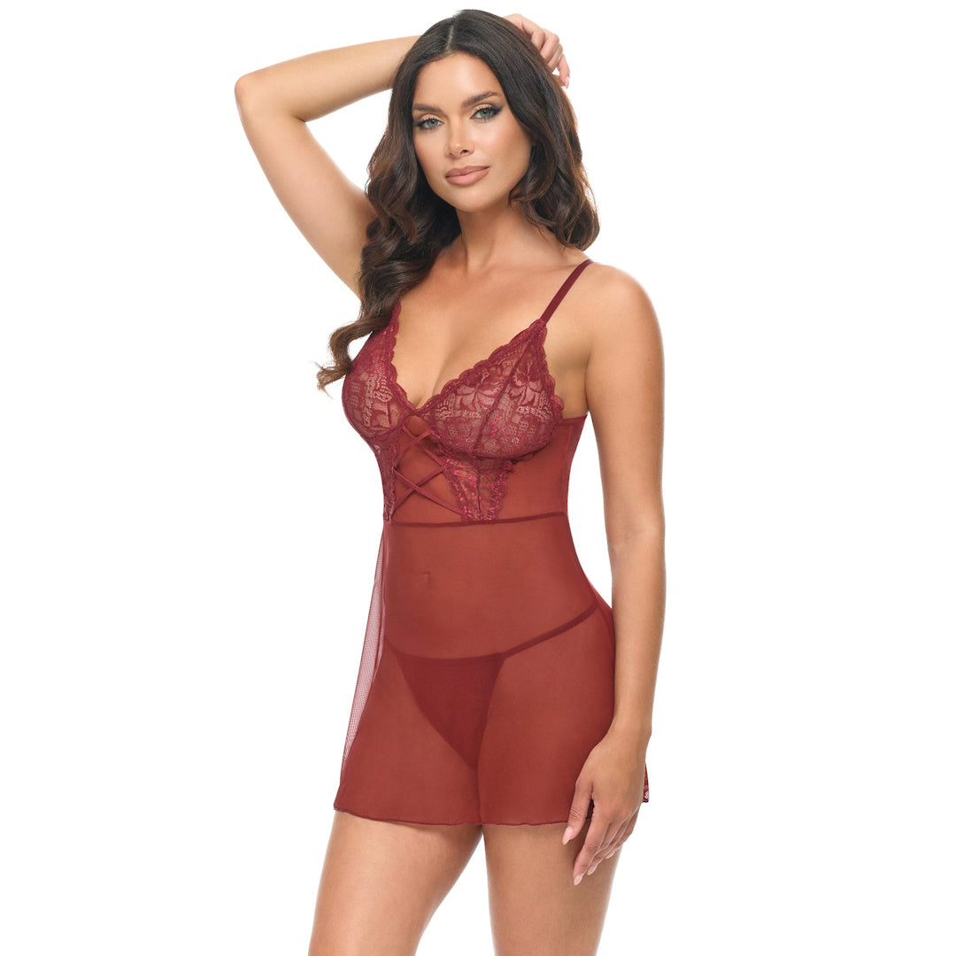 BABYDOLL MESH AND LACE