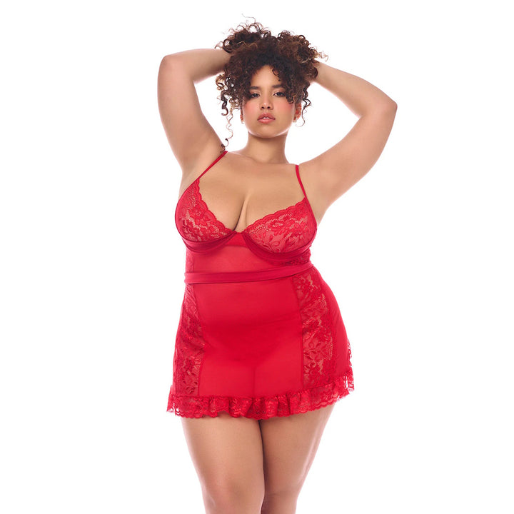 BABYDOLL MESH ENCAJE