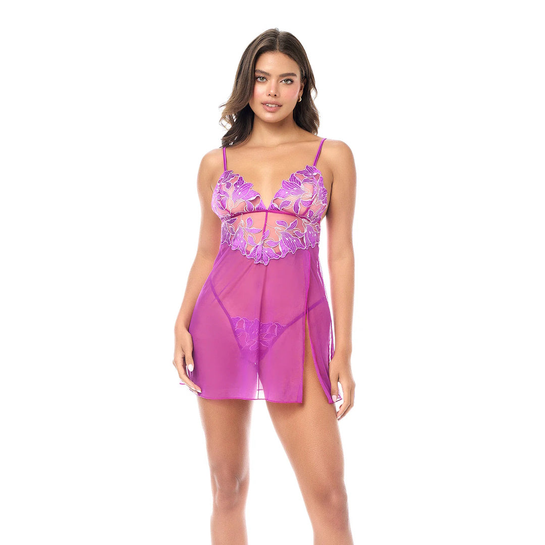 BABYDOLL MESH FLORAL