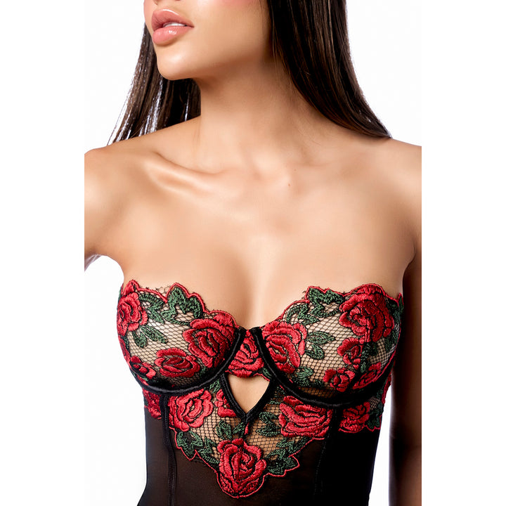 BABYDOLL MESH FLORAL
