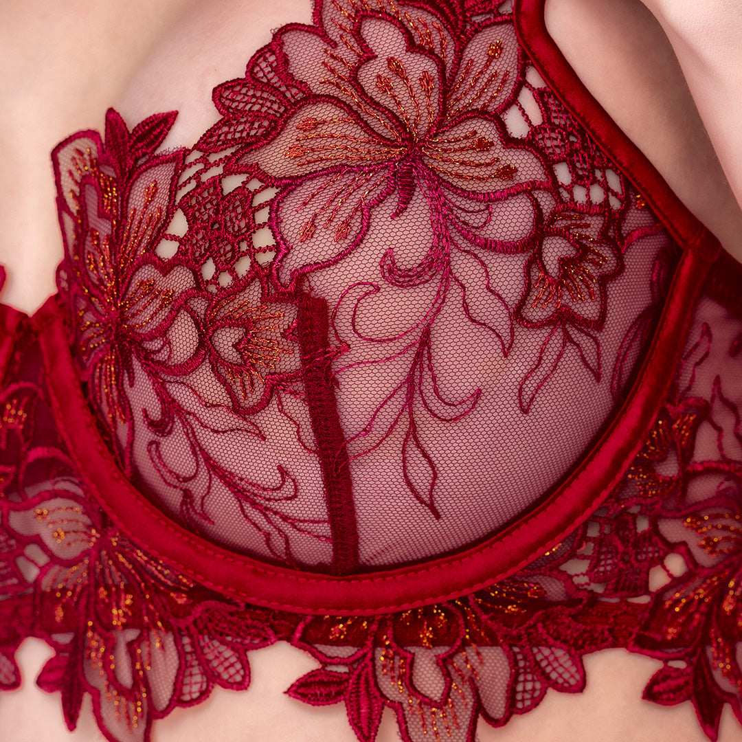 CONJUNTO MESH LACE FLORAL