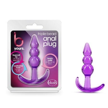 B YOURS TRIPLE BEADS ANAL PLUG