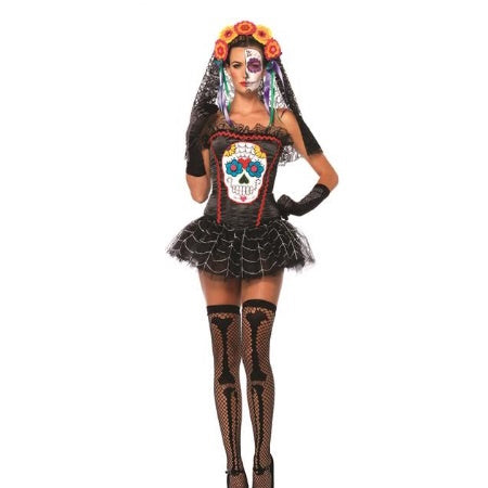 BUSTIER SUGAR SKULL