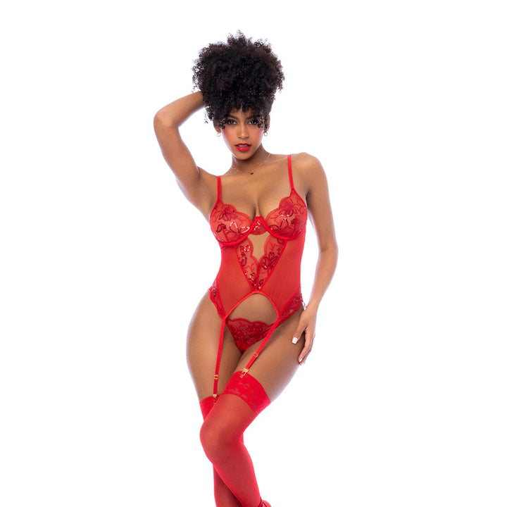 CONJUNTO BUSTIER TANGA