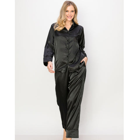PIJAMA LARGA SATIN