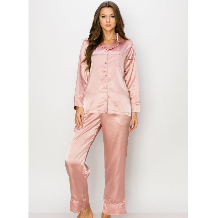 PIJAMA LARGA SATIN