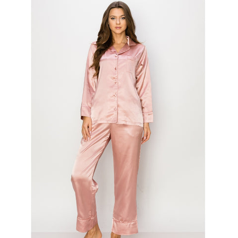 PIJAMA LARGA SATIN