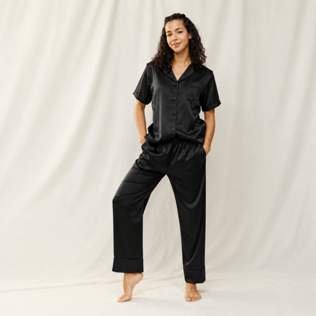 PIJAMA MANGA CORTA SATIN