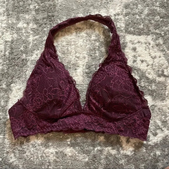 BRALETTE LACE HALTER