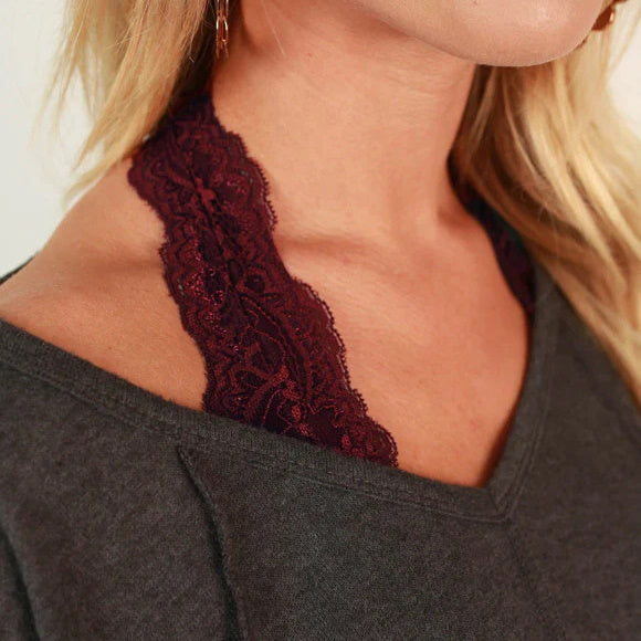 BRALETTE LACE HALTER