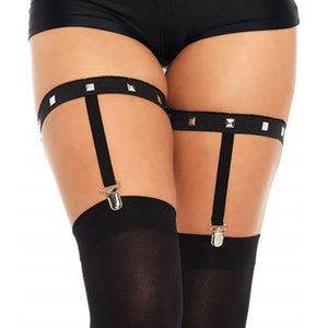 STUDDED ELASTIC GARTER SUSP