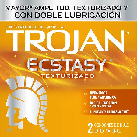 TROJAN ECSTACY TEXTURIZADO