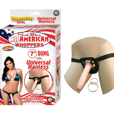 AAW 7" DONG W/HARNESS