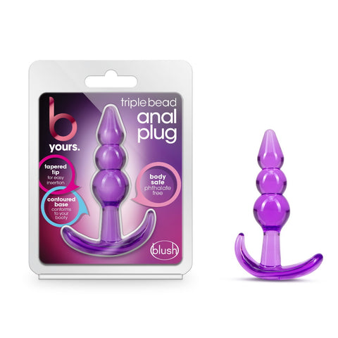 B YOURS TRIPLE BEADS ANAL PLUG