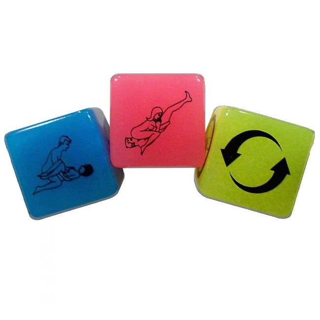GLOW IN THE DARK SEX DICE
