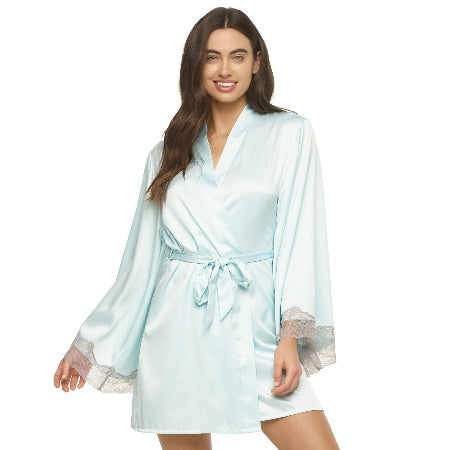 KIMONO SATIN Y ENCAJE