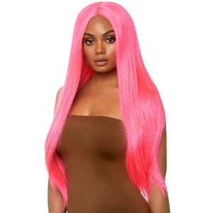 PELUCA LARGA ROSADO