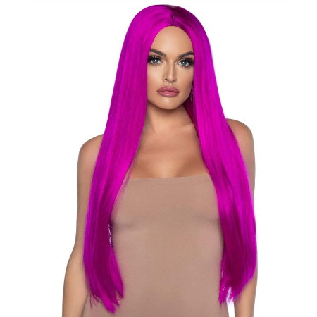 PELUCA LARGA FRAMBUESA